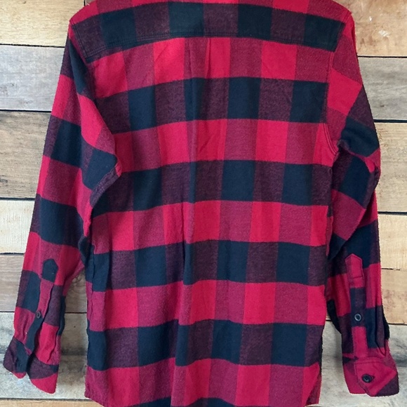 Burnside Buffalo Plaid Flannel Shirt Unisex Large (14-16) Lumberjack Outdoor - Picture 3 of 7